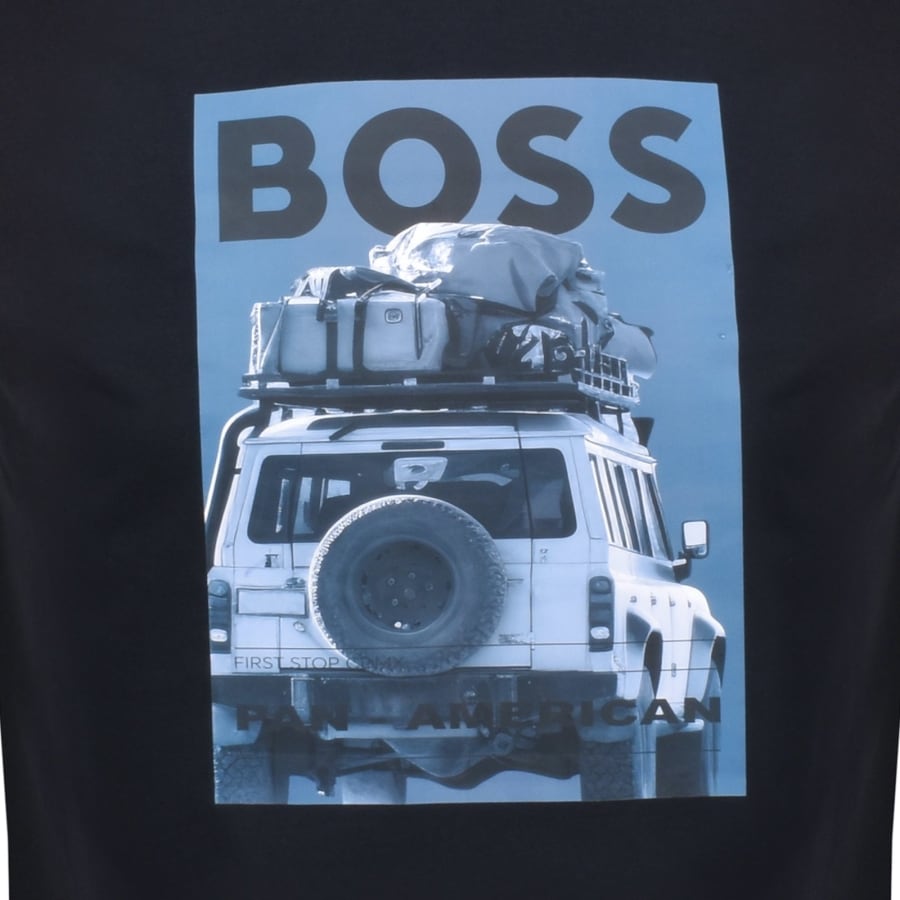 BOSS Te Mextour T Shirt Navy | Mainline Menswear